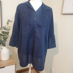 Chico's 100% linen top! Size 1.